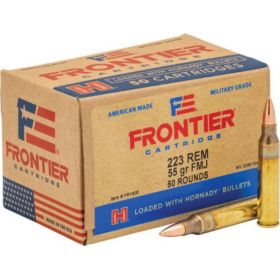 Frontier .223 Remington 55 Grain FMJ Ammo-50 Count