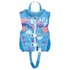 Full Throttle Child Life Jacket Rapid-Dry Flex-Back-Aqua