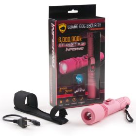 Guard Dog Inferno High Voltage Stun Gun w Rubber Handle Pink