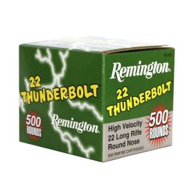 Remington Thunderbolt 22 Long Rifle HV Round Nose 500 Count