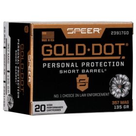 Speer Gold Dot SB Personal Protection 357 Magnum 135Gr 20Ct