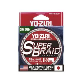 Yo-Zuri Super Braid 150 yard Spool Dark Green 40LB