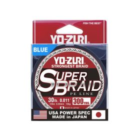 Yo-Zuri Super Braid 300 yard Spool Blue 30 Pound Line