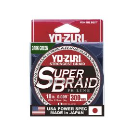 Yo-Zuri Super Braid 300 yard Spool Dark Green 10LB
