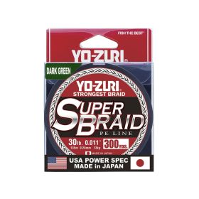 Yo-Zuri Super Braid 300 yard Spool Dark Green 30LB
