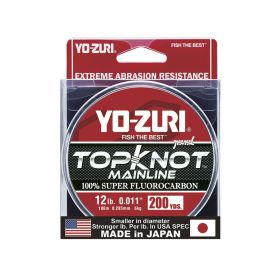 Yo-Zuri TopKnot Fluorocarbon Mainline 200YD spool 12LB-TK ML 12LB NCL 200YD,                        TEMPORARILY OUT OF STOCK