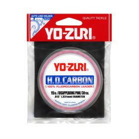 Yo-Zuri HD Disappearing Pink Fluorocarbon Leader 30YD 15LB