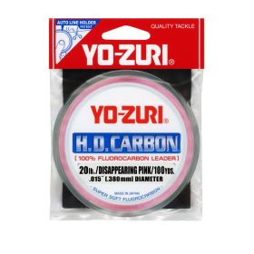 Yo-Zuri HD Disappearing Pink Fluorocarbon Leader 30YD 20LB
