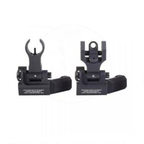 Troy Offset Sight Set HK Front and Round Rear-Black