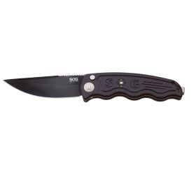 SOG Automatic - Black TiNi 3.5in Blade Folding Knife