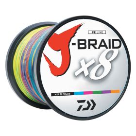 Daiwa J-Braid 3000 Meter 65  Bulk Spool Multi-Color