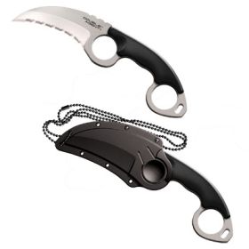 Cold Steel Double Agent I Fixed Blade 3 in Serrated Polymer- CS-39FKS,             TEMPORARILY OUT OF STOCK