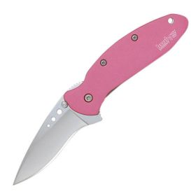Kershaw Chive Assisted 1.94in Bead Blast Plain Pink Aluminum