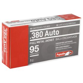 AGUILA 380ACP 95GR FMJ 50/1000-1E802110,                                         JUST ARRIVED IN STOCK NOW