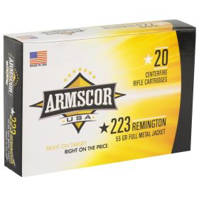 ARMSCOR 223REM 55GR FMJ 20/1000 FAC223-1N                NEW JUST ARRIVED IN STOCK NOW