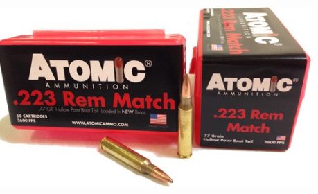 ATOMIC 223 REM 77GR MATCH BTHP 50RD 10BX/CS-A00427,                  JUST ARRIVED IN STOCK NOW