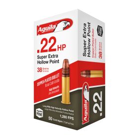 Aguila Ammunition Rimfire, 22LR, 38Gr, Hollow Point, 50 Round Box 1B220335             TEMPORARILY OUT OF STOCK