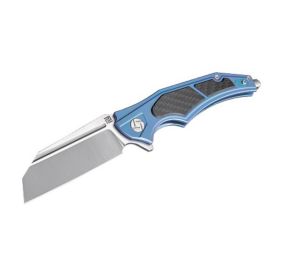 Artisan Apache Nomad Folder 3.82in M390 Blade Blue Titanium-1813G-BUM,                 JUST ARRIVED IN STOCK NOW