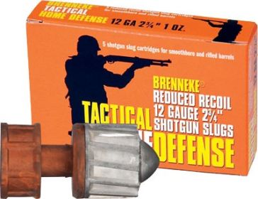 BRENNEKE USA 12GA 2.75" 5RD 50BX/CS LOW RECOIL 1OZ SLUG-SL122THD, JUST ARRIVED IN STOCK NOW READY TO SHIP