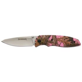 Browning EDC Folder Knife Pink Camo-3220250,                                                       JUST ARRIVED IN STOCK NOW