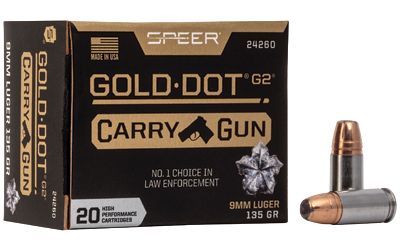 SPR GOLD DOT CARRY GUN 9MM 135GR HP 20-200, 24260,             TEMPORARILY OUT OF STOCK