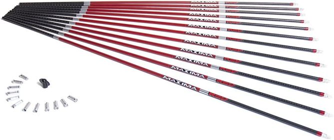 Carbon Express Maxima Red Arrow Shaft 400 12Pk-50751,          JUST ARRIVED IN STOCK NOW READY TO SHIP