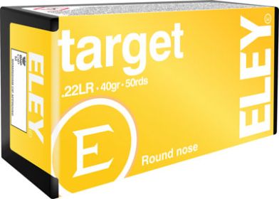 ELEY TARGET 22LR 40GR RN 50RD 100BX/CS-A03190,                       JUST ARRIVED IN STOCK NOW