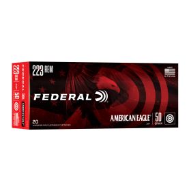 FED AM EAGLE 223 REM 50GR JHP 20/500-AE223G,                                    JUST ARRIVED IN STOCK NOW