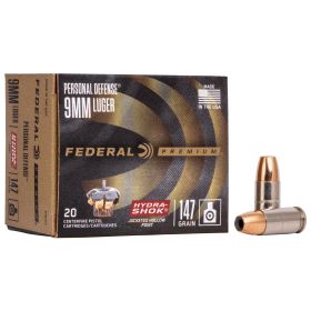 FED HYDRA-SHOK 9MM 147GR HP 20/500-P9HS2,                                    NEW JUST ARRIVED IN STOCK NOW