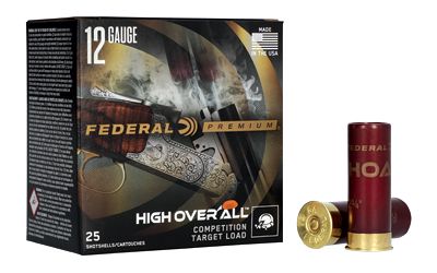 Federal Premium, High Over All, Competition Target Load, 12 Gauge 2.75", #7.5, 3 Dram, 1 oz, Lead, 25 Round Box HOA12H1 7.5