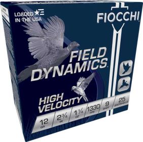 FIOCCHI 12GA 2.75" 1330FPS 25RD 10BX/CS 1-1/4OZ #9-12HV9,       JUST ARRIVED IN STOCK NOW READY TO SHIP