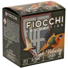 FIOCCHI 20GA #6 HV LEAD HUNT 25/250-20HV6,                 TEMPORARILY OUT OF STOCK