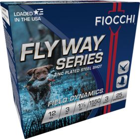 FIOCCHI FLYWAY 12GA 3" #3 25RD 10BX/CS 1550FPS 1-1/5OZ-123ST153,           JUST ARRIVED IN STOCK NOW READY TO SHIP