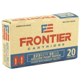FRONTIER 223REM 55GR HP MATCH 20/500-FR140,                                 JUST ARRIVED IN STOCK NOW