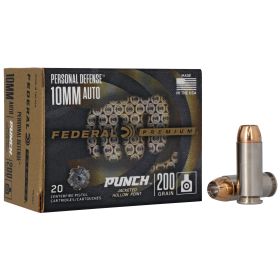 Federal Premium Punch 10MM 200 Grain Jacketed Hollow Point 20 Round Box PD10P1     TEMPORARILY OUT OF STOCK