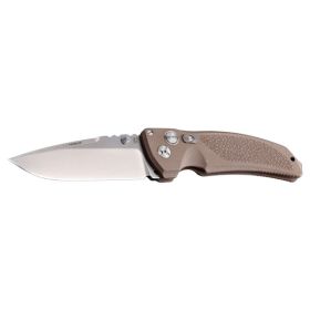 Hogue EX03 3.5in Folder Drop Pt Tumb Finish Poly Drk -Earth-34373,                   JUST ARRIVED IN STOCK NOW