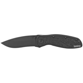 Kershaw Blur Assisted 3.38 in Black Plain Black Aluminum-1670BLK,                     JUST ARRIVED IN STOCK NOW