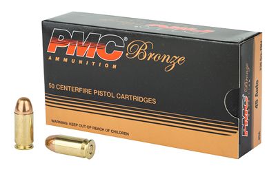 PMC Bronze, 45ACP, 230 Grain, Full Metal Jacket, 50 Round Box 45A