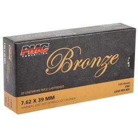 PMC BRNZ 7.62X39 123GR FMJ 20/500 - PMC762A  CASE 500  CT            JUST ARRIVED IN STOCK NOW