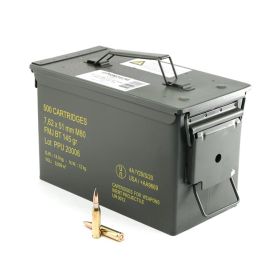 PPU 7.62x51 RangeMaster FMJBT 145gr Metal Can 500 Rounds-PPRM762,                      TEMPORARILY OUT OF STOCK