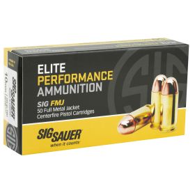 SIG AMMO 10MM 180GR FMJ 50/1000 E10MB1-50,                            TEMPORARILY OUT OF STOCK