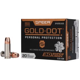 SPR GOLD DOT 30SC 115GR HP 20/200-24261GD,                             TEMPORARILY OUT OF STOCK