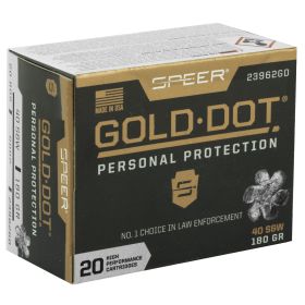 SPR GOLD DOT 40SW 180GR HP SB 20/200-23962GD,                  JUST ARRIVED IN STOCK NOW