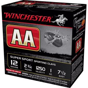 WIN AA SPRT SC 12GA 2.75 #7.5 25/250-AASC12507,               JUST ARRIVED IN STOCK NOW READY TO SHIP