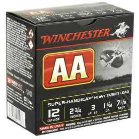 WIN AA SUPER HC 12GA 2.75" #7.5 25/500-AAHA127,              TEMPORARILY OUT OF STOCK COMING SOON