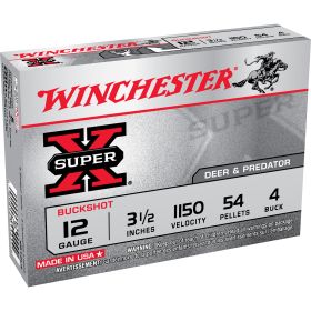 WIN SUPER-X 12GA 3.5" 4 BUCK 5/250-XB12L4,                     JUST ARRIVED IN STOCK NOW READY TO SHIP