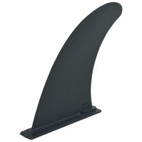 Center Fin for Stand Up Paddle Board 7.2"x8.3" Plastic Black - Black