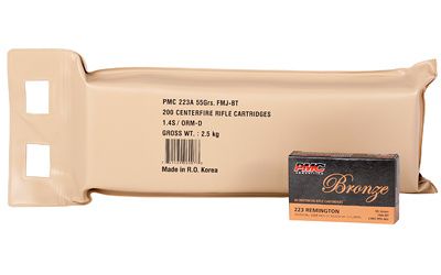 PMC BRNZ 223REM 55GR FMJ 10 BX BP- 223A-BP                                       TEMPORARILY OUT OF STOCK