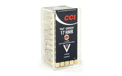 CCI 17HMR 16GR TNT GREEN 50/2000-951,                                         TEMPORARILY OUT OF STOCK