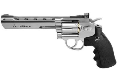 Dan Wesson 6&quot; CO2 BB Revolver, Silver - 0.177 Caliber